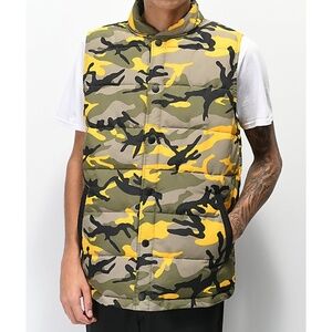Rothco x Vitriol Stryker Yellow Camo Vest NWT